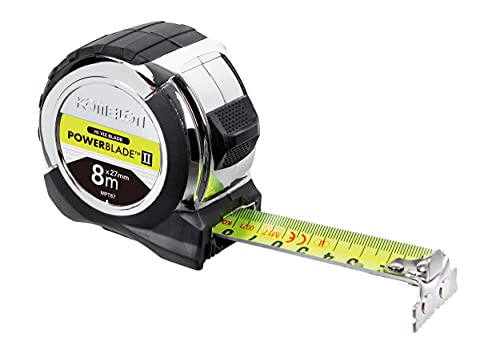 Komelon MPT87M POWERBLADE 8M Pocket Tape, Black