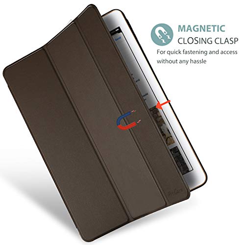 Procase Ipad 9.7 Inch Case (Old Model) Ipad 6Th/ 5Th Generation Case 2018 2017, Ultra Slim Lightweight Stand Case With Translucent Frosted Back Smart Cover For Ipad 9.7 -Brown #TOP7