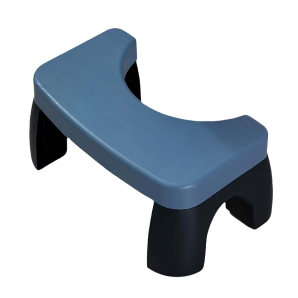 Tabouret de toilette antidérapant en plastique ergonomique blanc