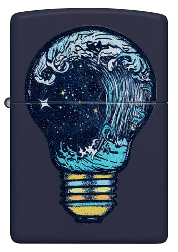 Encendedor Zippo Black Light Toxic Waves Navy Matte miniatura 2