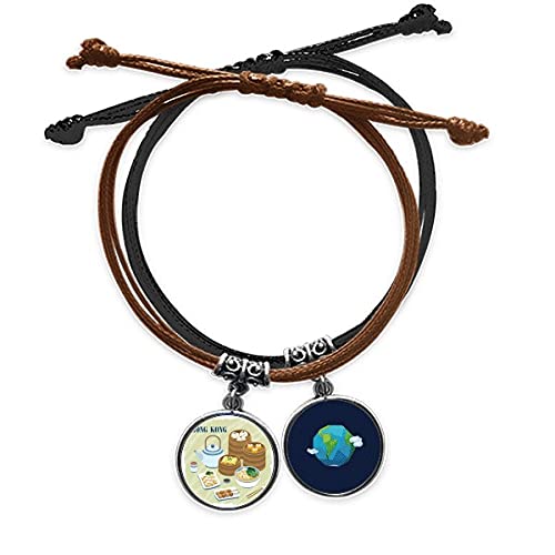 Pulsera de cuero estilo Hong Kong un regalo cultural único con esencia Dim Sum