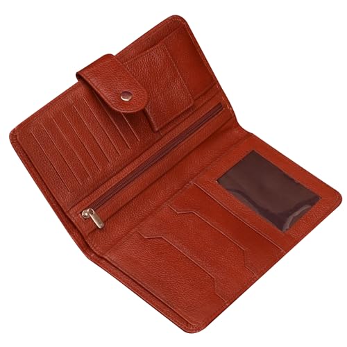 Image of ABYS Bombay Brown Genuine Leather Passport Holder||Travel Wallet||Coin Purse||Card Case for Men & Women