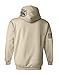 Smith & Wesson Officially Licensed Men's Long Sleeve Solid Graphic Hoodie with American Flag and S&W Logo Pullover Sweatshirt (US, Alpha, Large, Regular, Regular, Sand)
