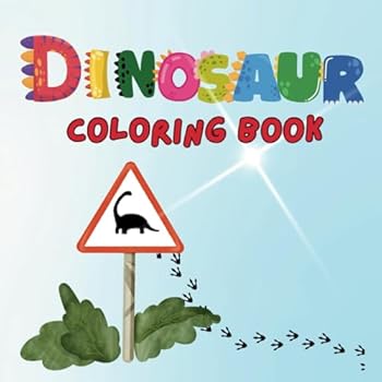 Paperback Dinosaur Coloring book