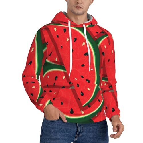 Sweat à capuche pastèque homme, le pull confortable parfait pour le style décontracté quotidien