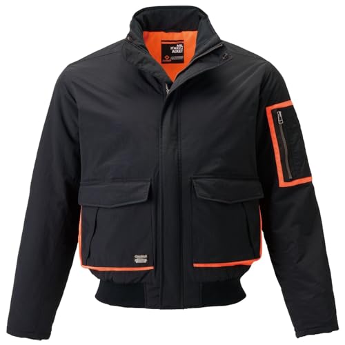 アタックベース(Atackbase) The tough ミリタリージャケット 秋冬用 ブラック 76001 11 4L