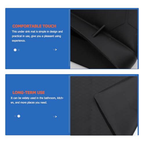Alfombrilla de goma lavable de 60x60 cm con drenaje protector para gabinetes 5