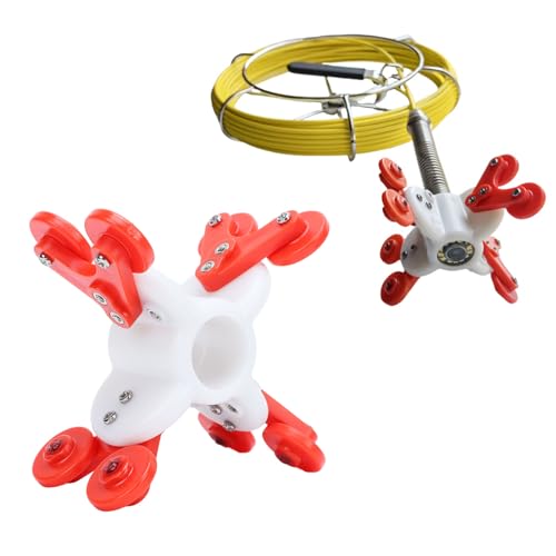 Rohrinspektionskamera-Führungsrad, ABS 120 Mm Riemenscheibenstruktur für 23 Mm Kamera, ≥125 Mm Rohrdurchmesser, Abstände mit Rohrdurchmessern