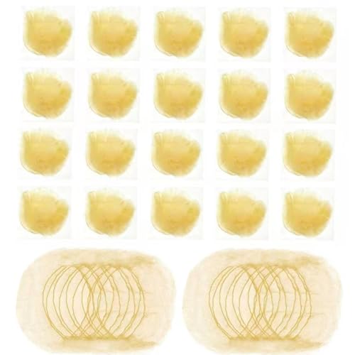 XMBYGEY Golden Ballet Hair Nets for Buns 20 Pack Invisible Bun Nets for Kids & Adults Professional Ballet Bun Kit (Gold)