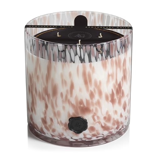 Zodax Apothecary Guild Opal Glass Jar Scented Candle for Home Decor - 3-Wick Large Candle Ideal for The Home - Makes a Great Gift for Women and Men - Rio de Janeiro - 128 Oz.