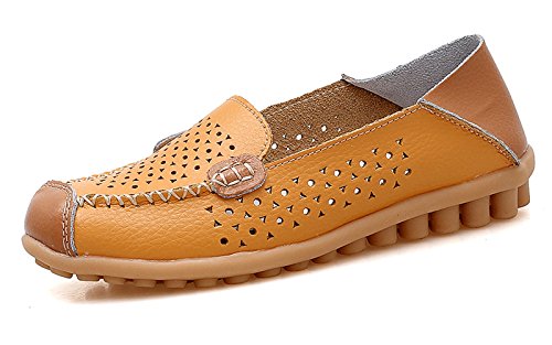 Image of VenusCelia Women's Floral Comfort Walking Flat Loafer