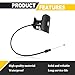 SYudwen Parking Brake Release Cable with Handle Replaces# 924-305 15226272 for Yukon Tahoe Sierra Avalanche Silverado Denali Suburban Parking Brake Release