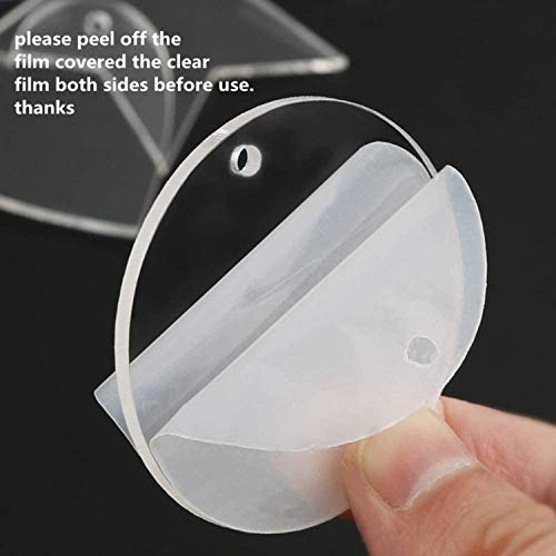 Image of MEYA 1 /12 inch Thickness Clear Acrylic Discs, 25PCS (Dia 0.5 inch)