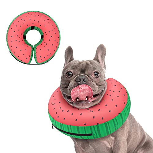 Image of Supet Inflatable Dog Cone Collar for Large Medium Small Dogs, Soft Cone Collar for Dogs Cats, E Collar Pet Neck Donut Dog Cone Alternative After Surgery