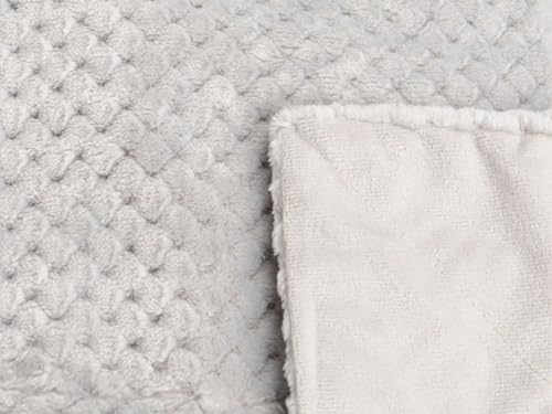 Plaid Amadeus Damier gris clair, l'élégance textile