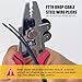 Signal fire Fiber Optic Stripper, 9 in 1 Fiber Optic Stripper Tool, Wire Cutters Pliers Electrician Tools for Wire Stripping Cutting & Cleaning, Fiber Cable Stripping Tool for Technicians