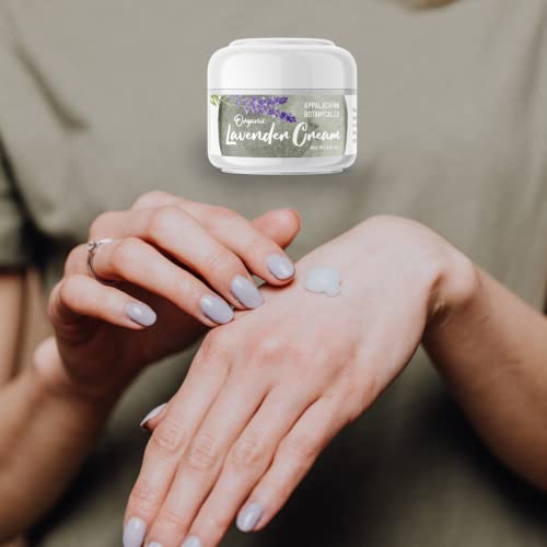 Appalachian Botanical Co Organic Lavender Cream, 2 Oz - Blend Of Essential Oils Including Mint, Chamomile, And 100% Pure Lavender Essential Oil - Lavender Hand Cream - Lavender Lotion - Body Cream - Face Cream #TOP3