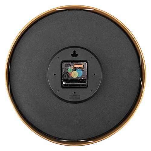 Foxtop Gold Wall Clock 12 Inch Silent Non-Ticking Battery Operated Round Quartz Modern Wall Clock For Office Living Room Kitchen Bedroom Home Decor #TOP5