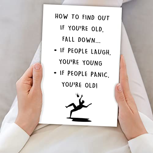 Vvooovv Sarcastic Birthday Cards Gifts For Sister Brother, Humorous Old Age Joke Birthday Card For Women Men, Funny Birthday Card For Grandma Grandpa Mom Dad, Happy Bday Card For Family Members #TOP5