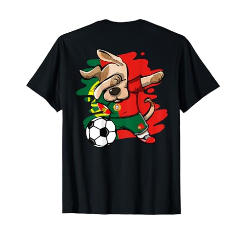Dabbing Dog Portugal Soccer Fans Jersey Portuguese Football T-Shirt