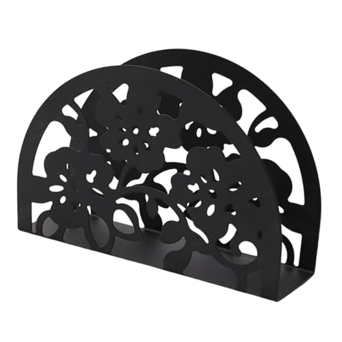 YWJLQH Support de Serviettes et Distributeur de Mouchoirs en Papier pour Décoration D'intérieur, Noir