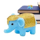 Accent Intemporel : Cette statue éléphant décorative assure un attrait grâce à sa résistance au ternissement et aux décolorations. Sa structure robuste en résine haute densité nécessite un nettoyage facile. Cet ornement est parfait pour enrichir des espaces comme une entrée ou une cheminée, en y apportant une sophistication .