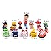 Paw Patrol Mini Figurines – Deluxe Set of 12 Cupcake Toppers – Premium Party Favors for Kids – Toddler Cartoon Action Figures + Paw Patrol Keychain – Fun Toys Featuring Ryder, Marshall & Chase