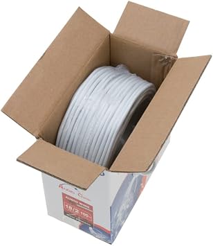 SATMAXIMUM Alarm Wire 22/2 Shielded 500FT Solid Security Cable Burglar Station