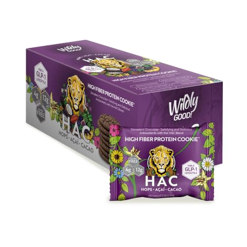 Health HAC High Fiber Chocolate Cookies, 14 ct | GLP-1 Friendly Snack
