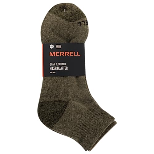 Image of Merrell Unisex Adult Wool Hiking Ankle Socks (6-Pairs)