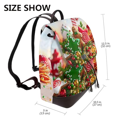 Sac à dos pour ordinateur portable EdWal en cuir imprimé multifonction - 2