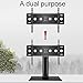 Universal tv Wall Mount Mount, Adjustable Table Top with Anti-Dropping Baffle, Rubber Anti-Skid Pad Design at The Bottom, Tabletop TV Base Fits 32-55 Inch TVs