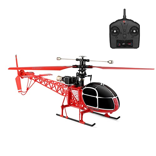 HEBXMF RC Airplane 4CH Helicóptero de Control Remoto Keep A High RC Helicopter Outdoor RC Hobby Avión eléctrico de Alta y Baja Velocidad RC Adulto Niño Juguetes voladores Regalo
