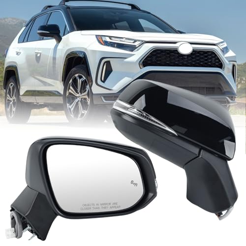 Right Passenger Side Mirror Compatible with Toyota RAV4 2019 2020 2021 2022 2023 2024 Door Mirrors Power Manual Folding Non-Heated 3 Pins product thumbnail 11