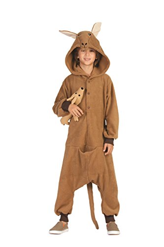 RG Costumes 40125 Funsies' Kittie Kangaroo, Child Large/Size 12-14, Camel