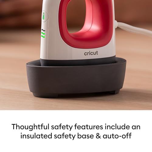 Cricut EasyPress Mini Heat Press - For Pressing Small Objects Like Shoes, Stuffed Animals, Hats & More - 3 Heat Settings & Precision Tip - Ceramic-Coated Heat Plate - Compact & Lightweight - Raspberry by Cricut - Used condition - Image 9