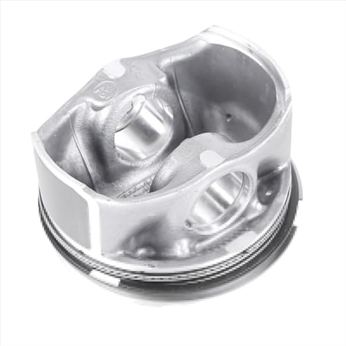 Image of Engine Piston And Rings Set 23mm 06H107065DM 06H107065CM Silver Metal Compatible With A5 A4 2.0T