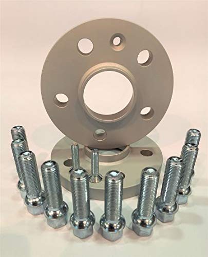 Generico Coppia DISTANZIALI Ruote 16 MM. Compatibile con Mini Cooper (F56 - F57) 2014-> Clubman (F54) 2015-> Countryman (F60) 2017-> con BULLONI