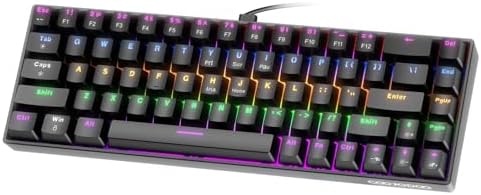 GOKOCO Teclado Mecânico Gamer A1802 Preto Black