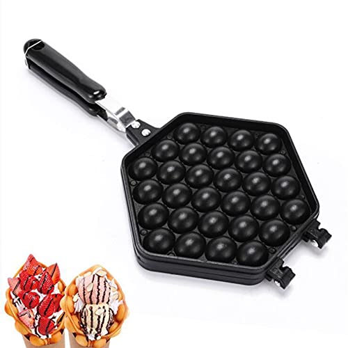 Máquina de waffle com formato de ovo, máquina de waffle fácil a alta temperatura, antiqueimadura com