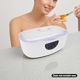 Profesjonalna maszyna do kąpieli parafinowej 230 W, terapia wzrostem dłoni/stóp, 4000 ml, wyświetlacz LED 45-75°C, do domowego SPA i instytutu kosmetycznego (fioletowa)