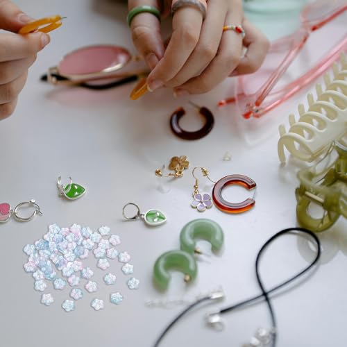 Cuentas de flores de cristal para hacer pulseras a granel y proyectos de bisutería creativa 7