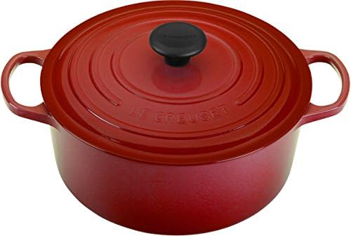 （06:00時点） ル・クルーゼ(Le Creuset) 鋳物 ホーロー 鍋 ココット・ロンド 26 cm チェリーレッド ガス IH オーブン 対応 【日本正