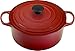 Le Creuset Signature Enameled Cast-Iron 5-1/2-Quart Round French (Dutch) Oven, Cerise (Cherry Red)