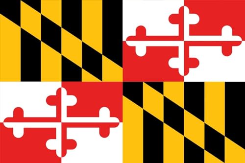 ART.COM Wall Art Print Maryland - State Flag by Lantern Press, 24" x 16" by ART.COM - Used condition - US$26.20