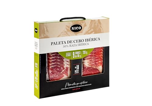 MALETÍN TAPAS DE PALETA DE CEBO IBÉRICA 50% RAZA IBÉRICA. Compuesto por 9 sobres de 80 gr. Una curacion de mas de 18 meses