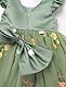 Odizli Taufkleid Baby M�dchen Sommer Prinzessin Kleid Tutu T�llkleid + Stirnband 1. Geburtstag Outfit Blumenm�dchenkleider Festlich Hochzeit Party Ballkleid Einschulung Sommerkleid Gr�n 12-18 Monate