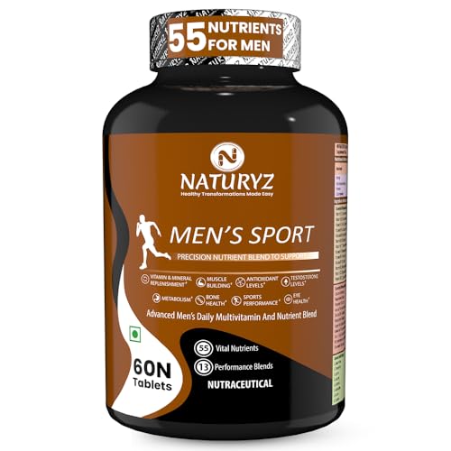 Naturyz Men's Sport Advanced Daily Immunity Supplement Specialized Multivitamin Tablet -Pack of 60...