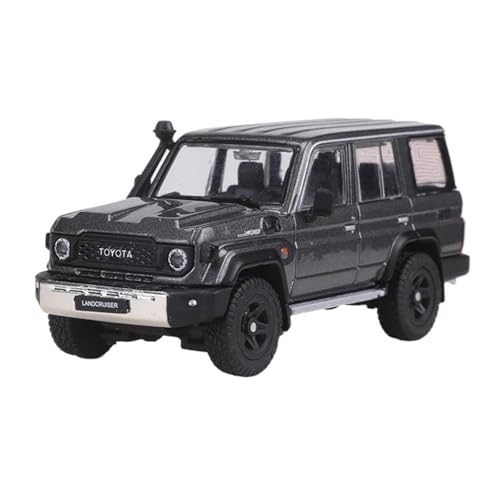 �_�C�L���X�g�J�[ 1:64 �ɓK�� �g���^ �����h�N���[�U�[ LC76/LC70 SUV �X�P�[�������ԃ��f�� �g�ݗ��čςݎԗ����f�� �f�B�X�v���C �R���N�^�[���� �~�j�J�[(Silver)