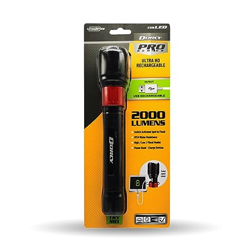 Dorcy 41-4328 2,000-Lumen Usb Rechargeable Flashlight With Powerbank, Black #TOP25
